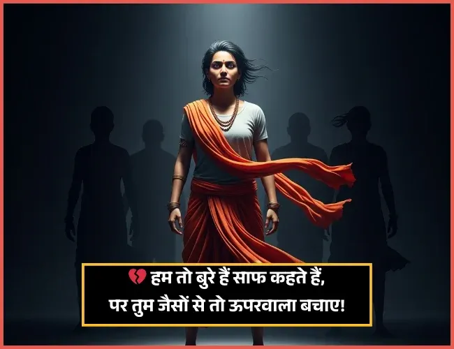 2 Line Attitude Shayari