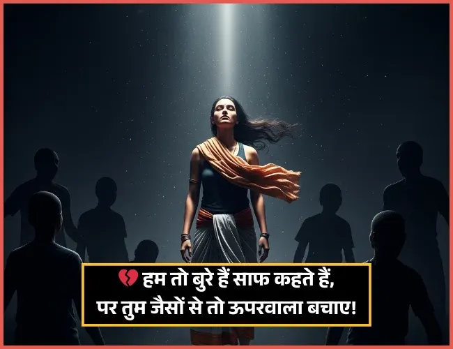 2 Line Attitude Shayari