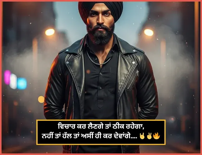 2 Line Attitude Shayari in Punjabi
