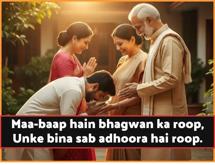 Maa Baap Ke Liye Shayari in English
